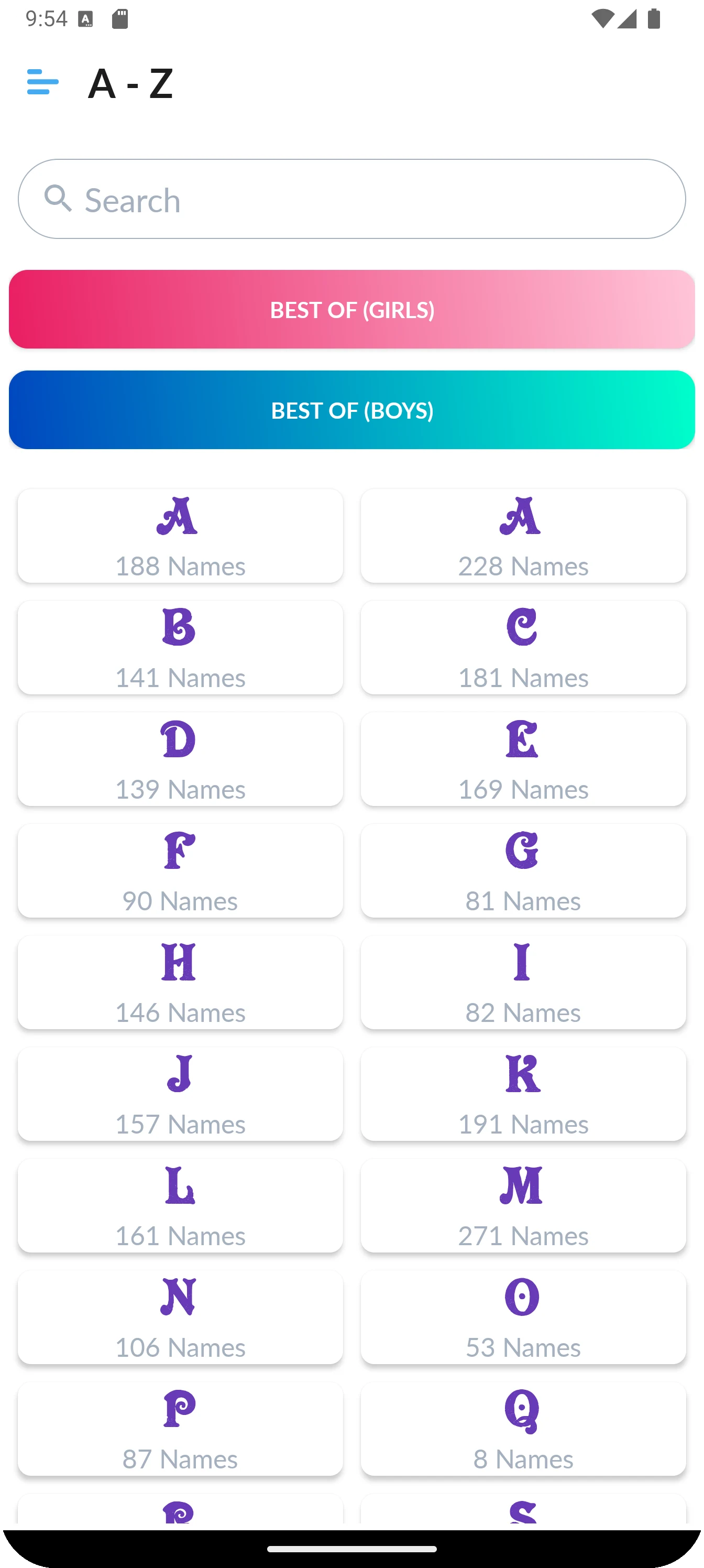 Baby Names and Meanings screenshot